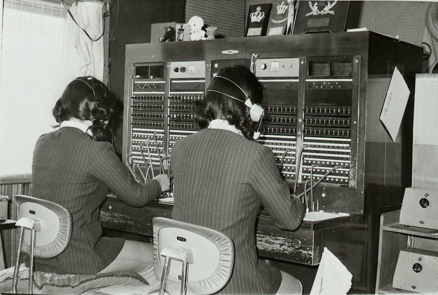 1961年 全村有線放送電話の設置